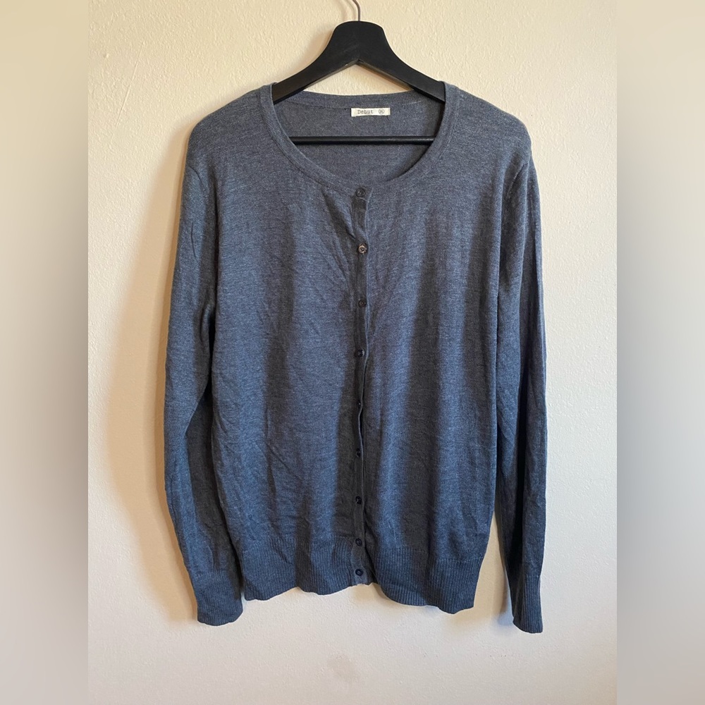Debut Grey Cardigan size 3XL